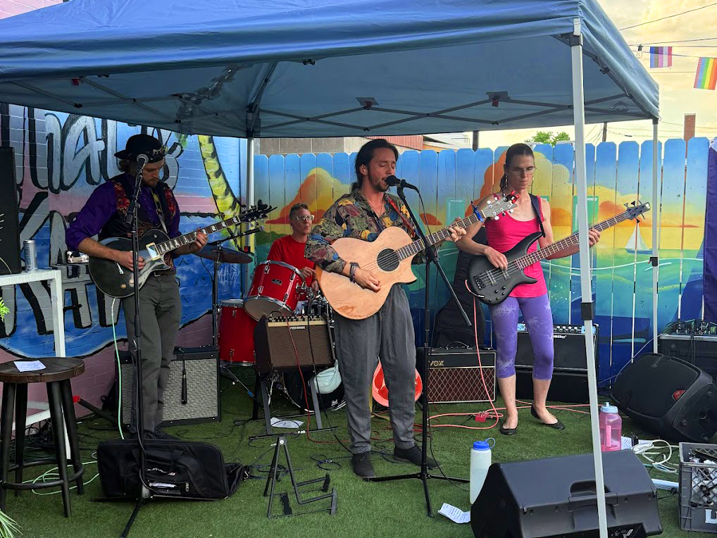 Photo of the TransRomantics performing live