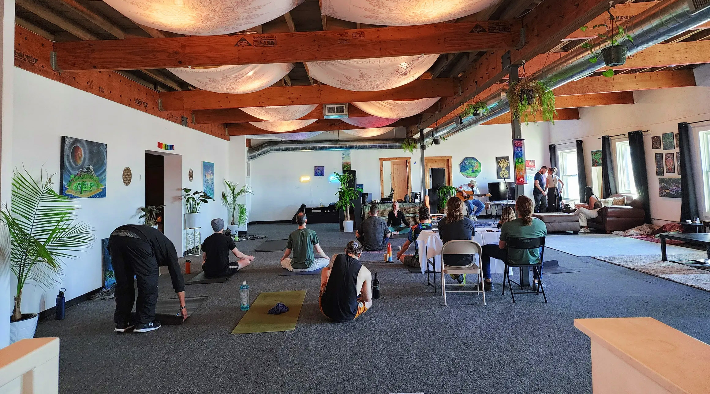 Dharma Recovery doing guided meditation