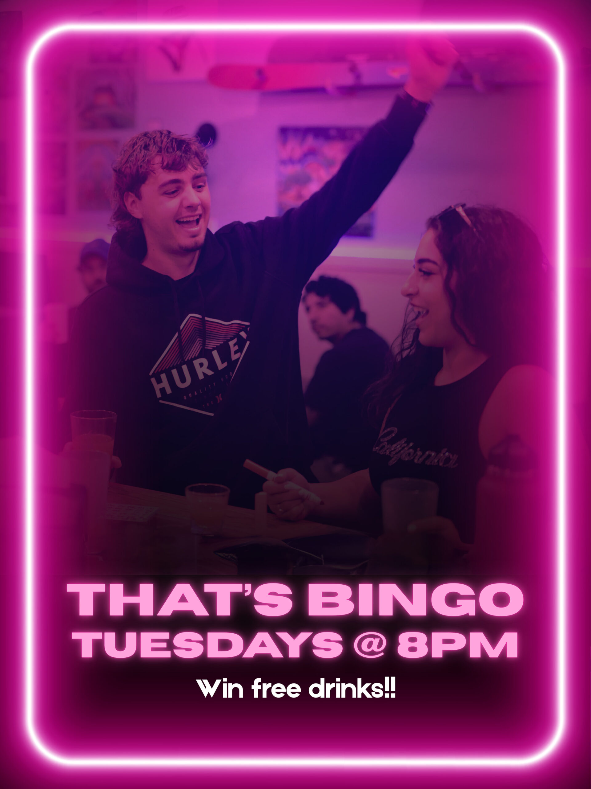 Event poster for bingo nights