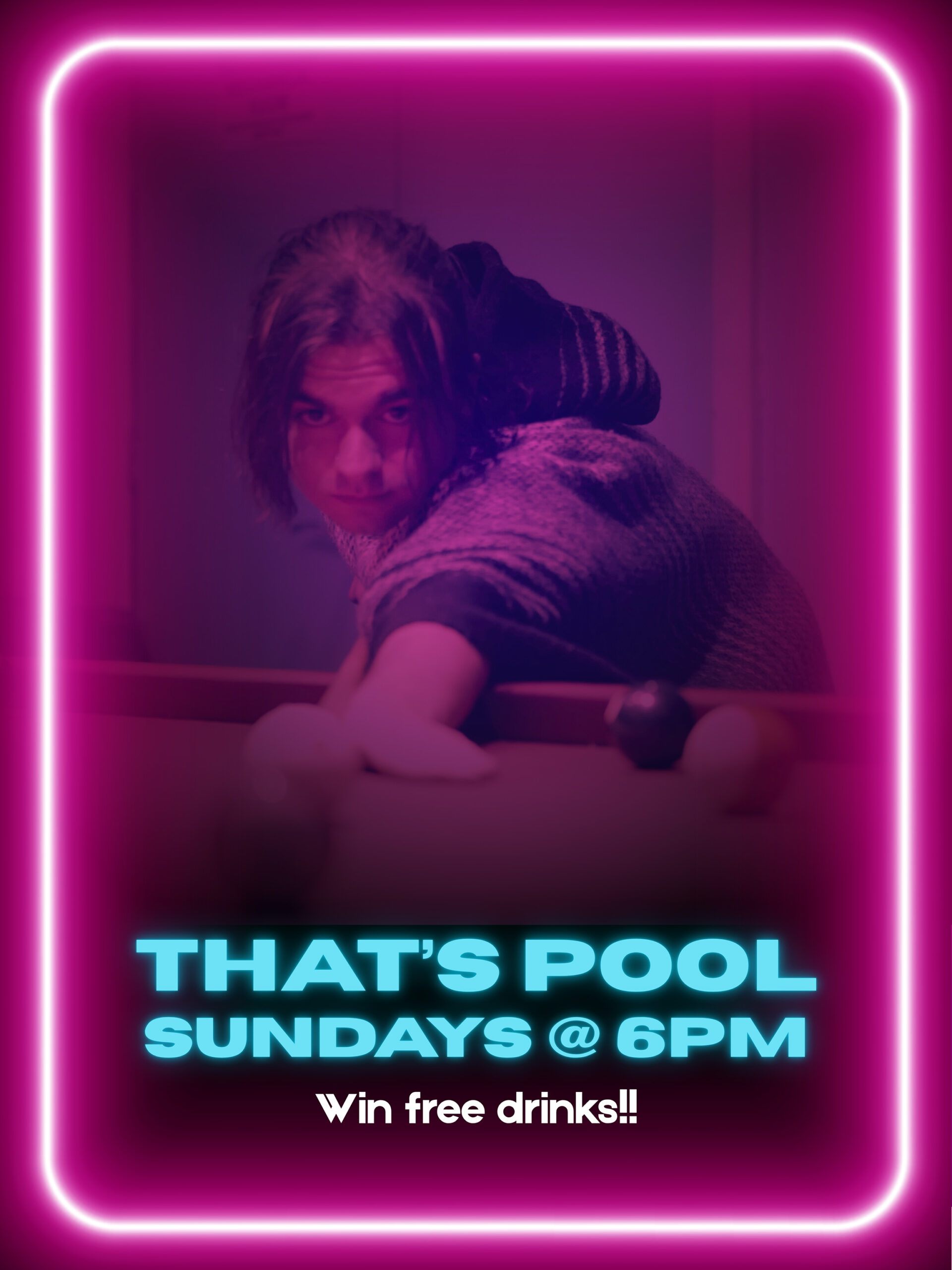 Event poster for pool nights